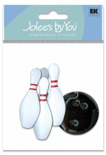Jolee's Bowling Dimensional Stickers- Bowling Pins