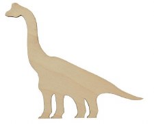Wood Shape - Brachiosaur, 6.5"
