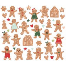 Baking Spirits Bright Die Cuts- Gingerbread Bits & Pieces
