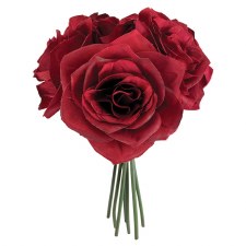 Ashley Rose Wedding Bouquet- Burgundy