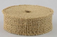 Burlap Ribbon, 1.5" x 30' - Natural
