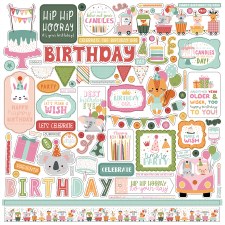 Birthday Wish Girl Sticker Sheet