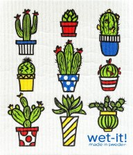 Wet It! Swedish Dishcloth- Cactus Pots