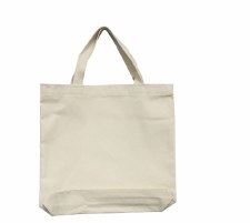 Canvas Tote, 13.5" x 13.5" x 2"  - Natural