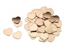Gold Foil Cardboard Hearts For Guest Signing Frame