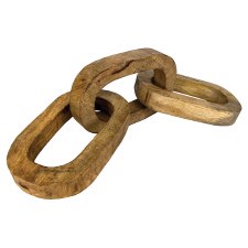 Carved Mango Flat Wood Chain