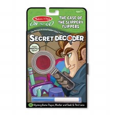 Melissa & Doug On The Go Secret Decoder Book- Case of the Slippery Flippers