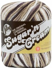 Sugar 'n Cream Yarn, Ombre- Chocolate #2014