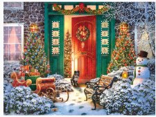 Christmas Door - 500 Piece Puzzle