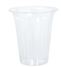 Large Flared Clear Plastic Cylinder - 7.5"