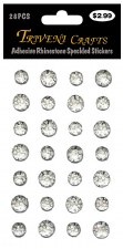 Adheisve Rhinestones- Speckled, Clear