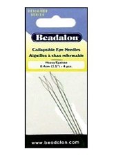 Beadalon Collapsible Eye Needles, 2.5" - 4 Piece
