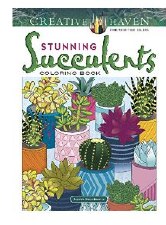 Adult Coloring Book - Stunning Succulents
