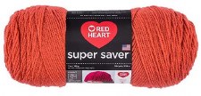 Red Heart Super Saver Yarn- Coral