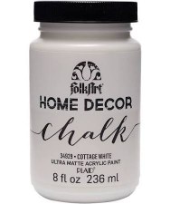 FolkArt Home Decor Chalk Paint 8 oz- Cottage White