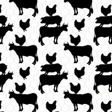 Country Fresh Bolted Fabric- Farm Animals