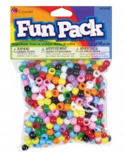 Cousin Acylic Pony Beads, 650 Pk - Assorted Colors