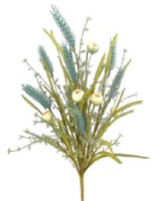 Crabapple Wheat Grasses Bush, 21" - Blue
