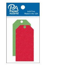 Paper Accents Christmas Paper Tags, 1 5/8" x 3 1/4" - 25ct