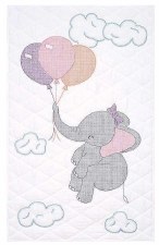 Crib Quilt Top - Elephant
