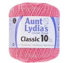 Aunt Lydia's Classic Cotton Crochet Thread, Size 10 - French Rose