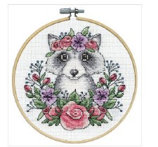 Cross Stich Kit - Raccoon