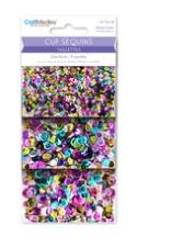 Cup Sequins 5/8/10 mm 30gm - Multi-Color Metallic