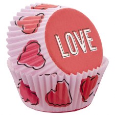 Valentine Standard Baking Cups- Love 75ct