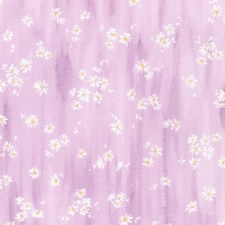 Daisy Made Bolted Fabric- Medium Daisies, Lilac