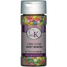 Confetti Sprinkles, 2.4oz- Daisy Shapes
