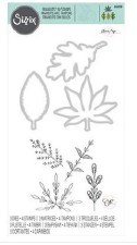 Sizzix Stamp/Die Combo - Decorative Leaves