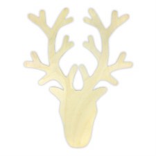 Wood Deer Head