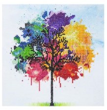 Diamond Facet Art Kit - Rainbow Tree