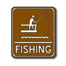 Cardstock Die Cut - Fishing Sign