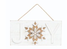 Joy w/ Snowflake Wall Art