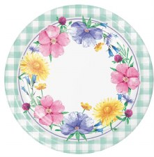 Dinner Plate, 9" - 8 ct - Bunny & Blooms