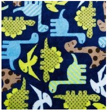 Cuddle Fleece, 60" - Dino Zoo Midnight