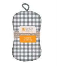 Double Duty Scrub Sponge - Gingham Gray