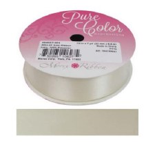 7/8" Double Faced Satin - Ivory