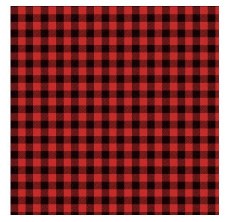 Down By The Lake Bolted Fabric - Red Buffalo Check