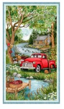 Nature & Wildlife Fabric Panel- Down By The Lake