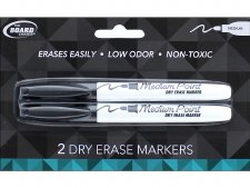 Dry Erase Markers 2pk - Black
