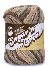 Sugar 'n Cream Yarn, Ombre- Earth #2046