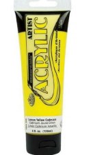 Essentials Acrylic Artist Paint, 120ml - Lemon Yellow
