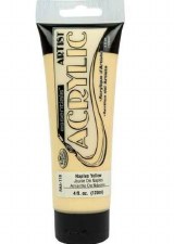 Essentials Acrylic Artist Paint, 120ml - Naples Yellow