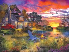 Evening Cabin- 1000 Piece Puzzle