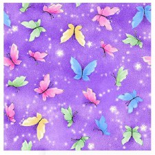 Fairy Garden Bolted Fabric - Tossed Butterflies