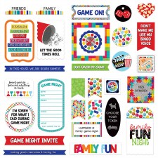 Family Fun Night Ephemera Die Cuts