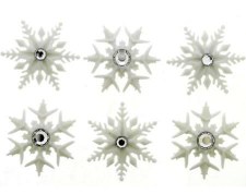 Dress It Up Buttons - Fancy Snowflakes