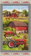 Farm & Country Fabric Panel- Farmall